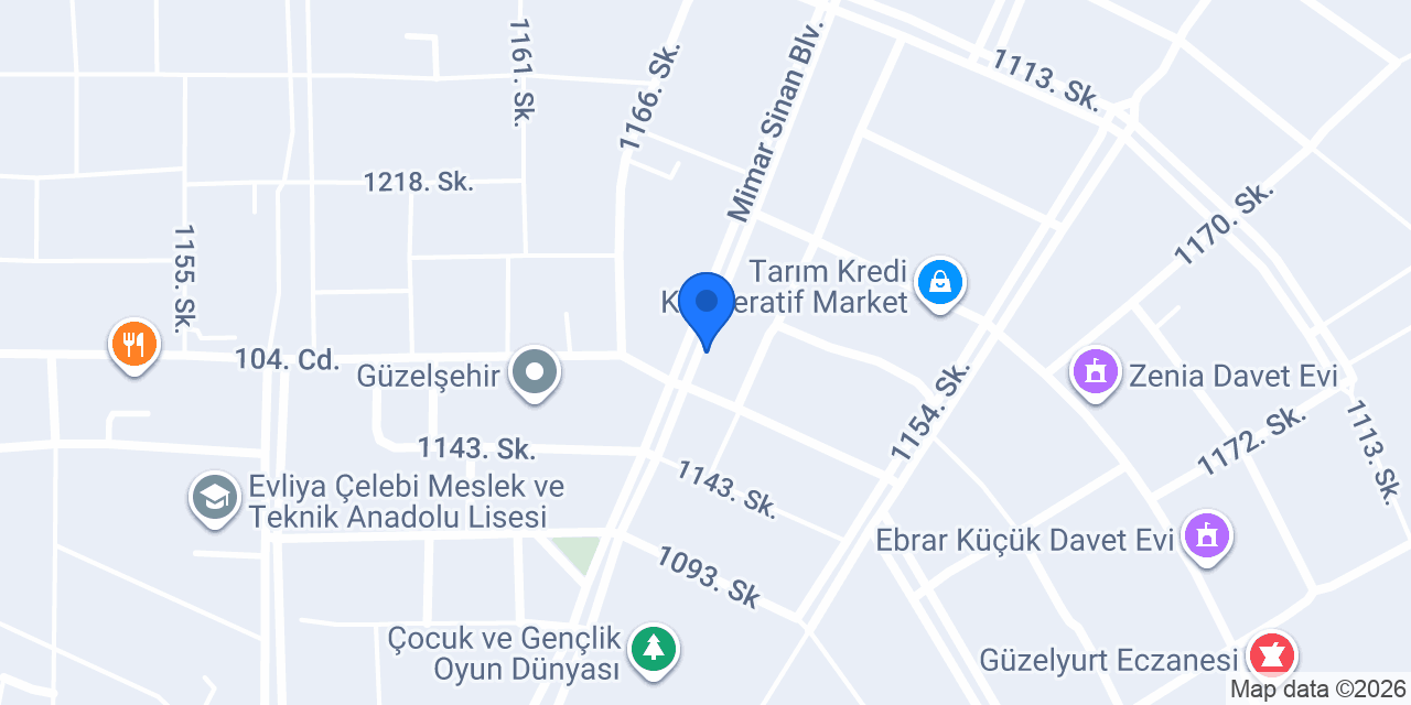 Güzelşehir Tekel Bayii konumu