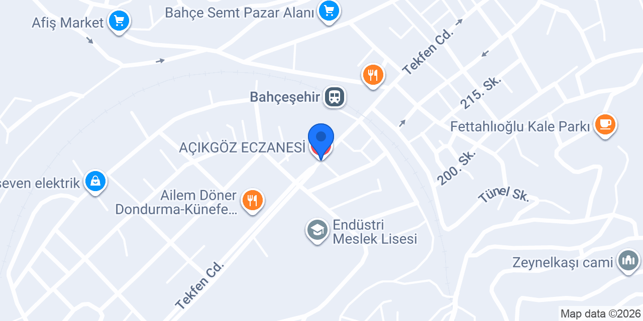 AÇIKGÖZ ECZANESİ konumu