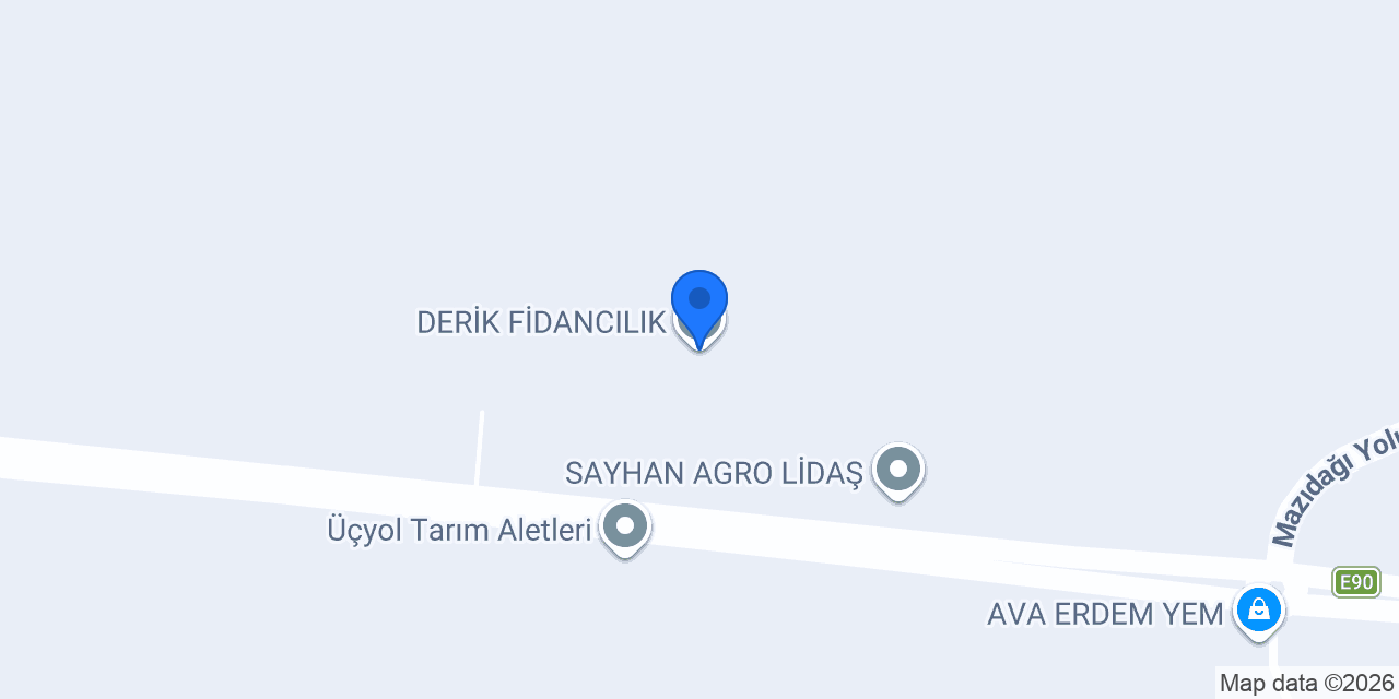DERİK FİDANCILIK konumu