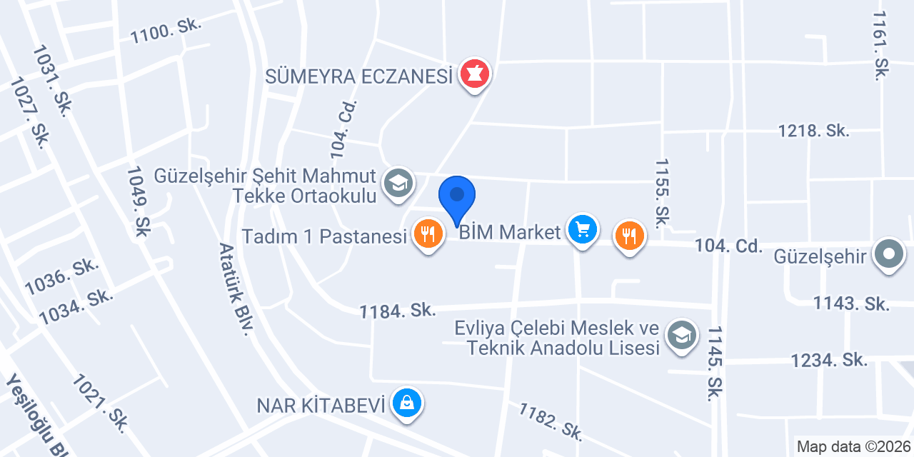 ÖZEL GÜZELŞEHİR SAĞLIK KABİNİ konumu