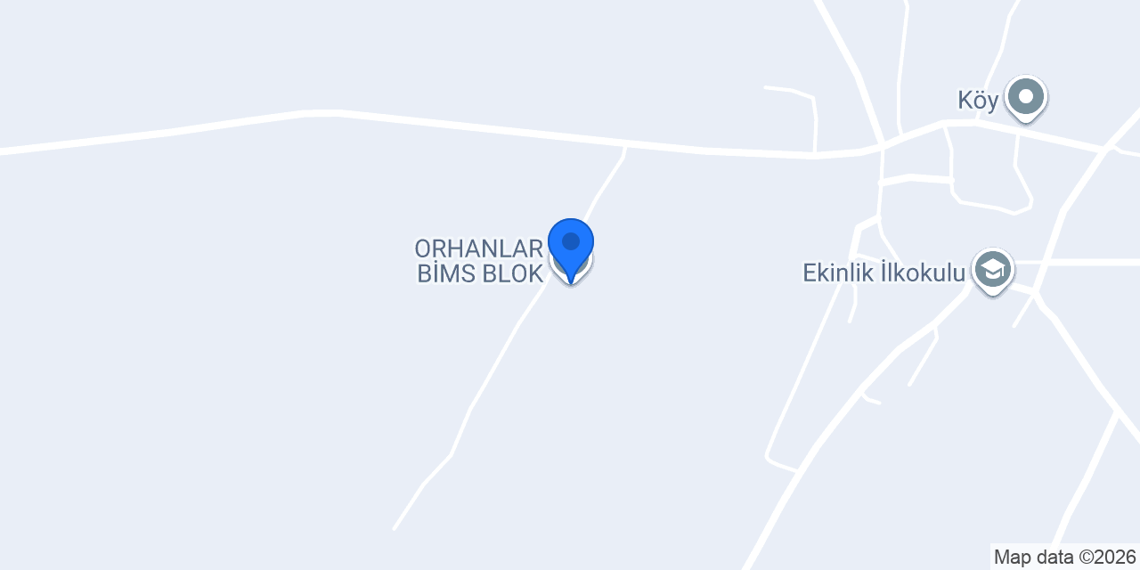 ORHANLAR BİMS BLOK konumu