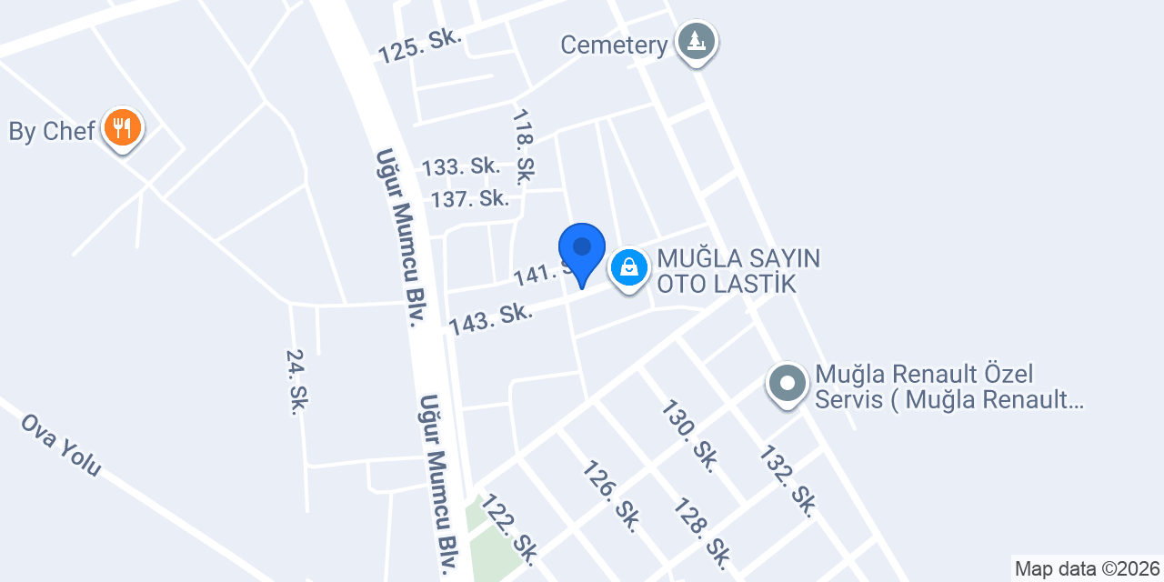 Muğla Oto Yıkama konumu