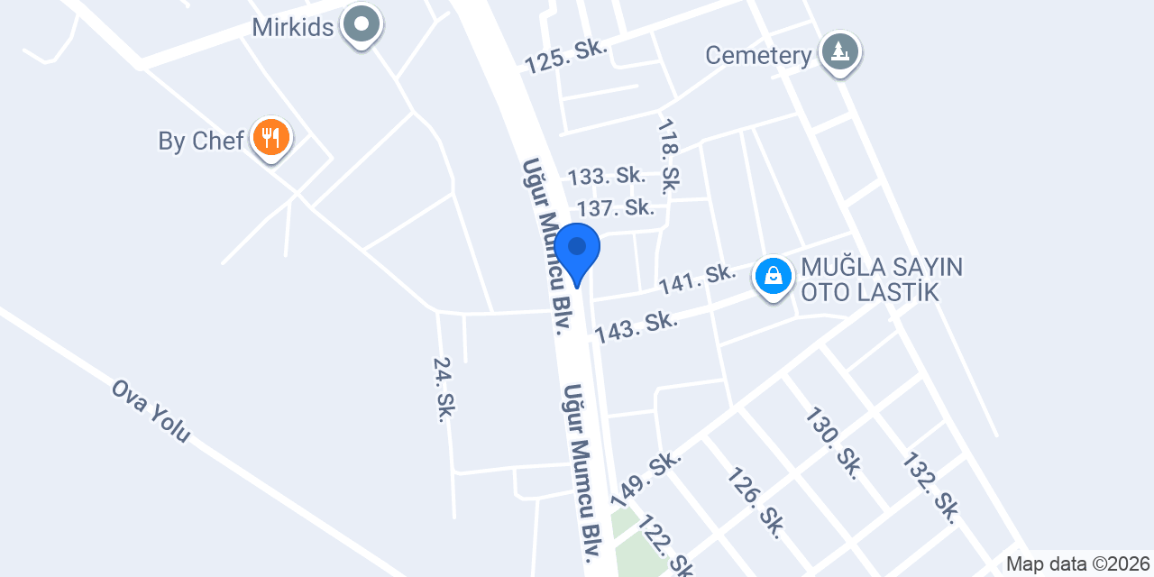 Muğlalı Egzoz konumu