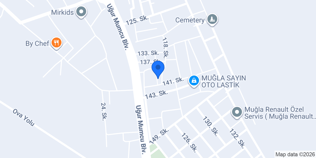 Meşeli Oto konumu