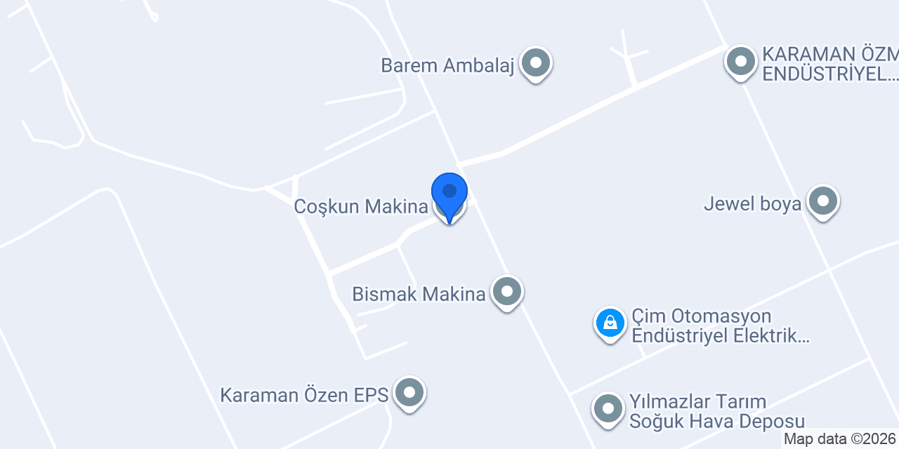 Coşkun Makina konumu