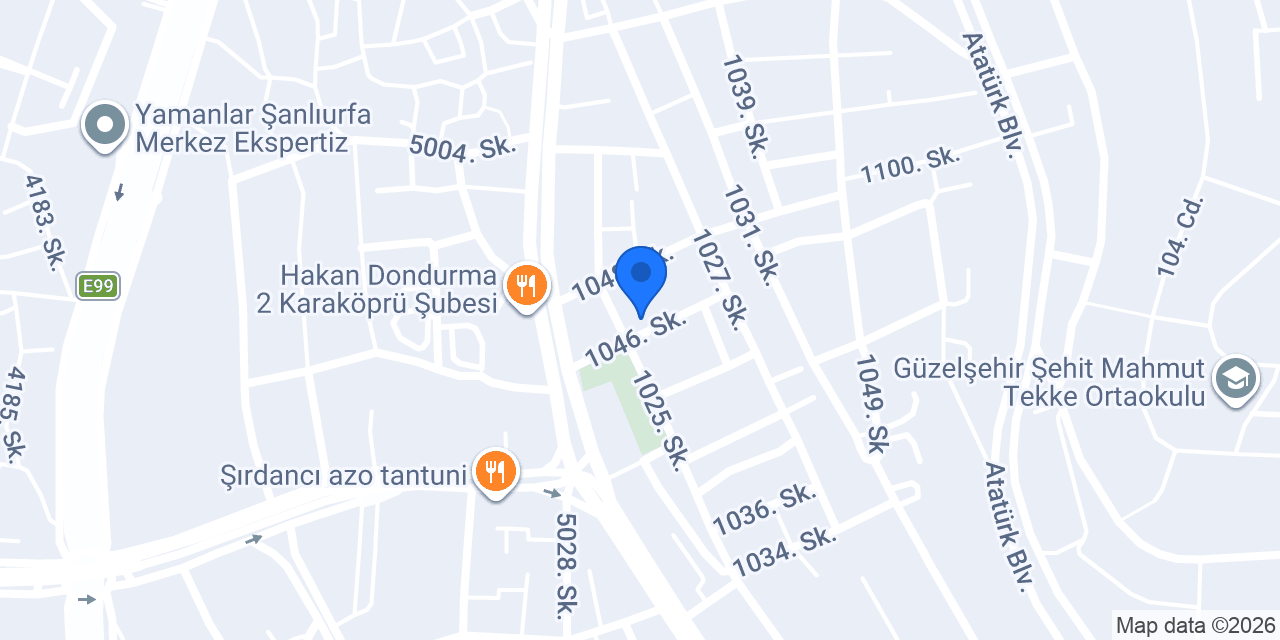 Karaköprü İlkokulu konumu