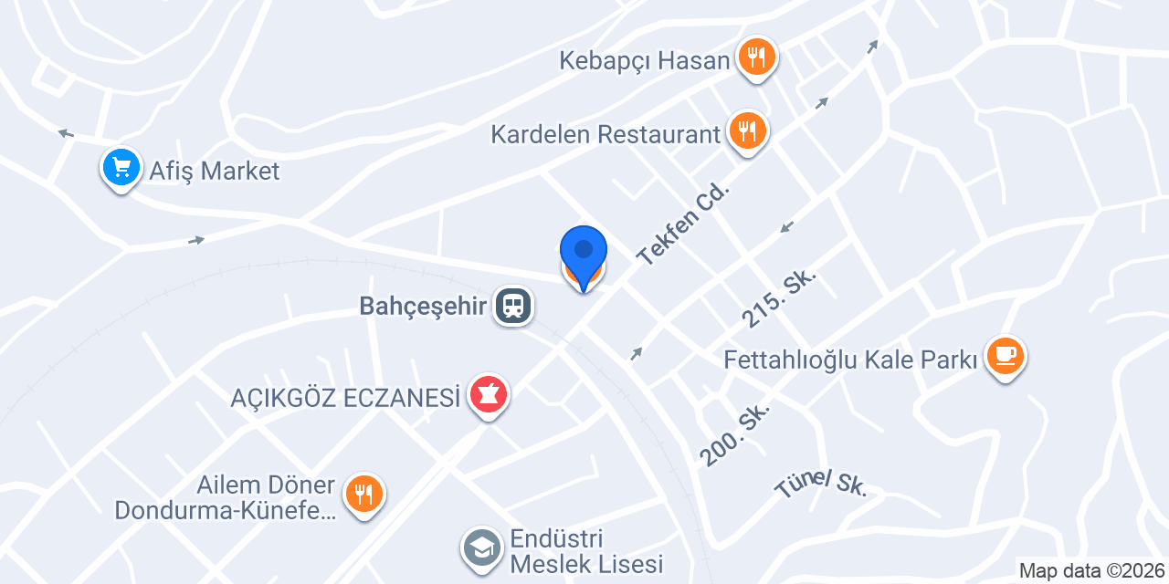 Kemal Pastanesi Bahçe konumu