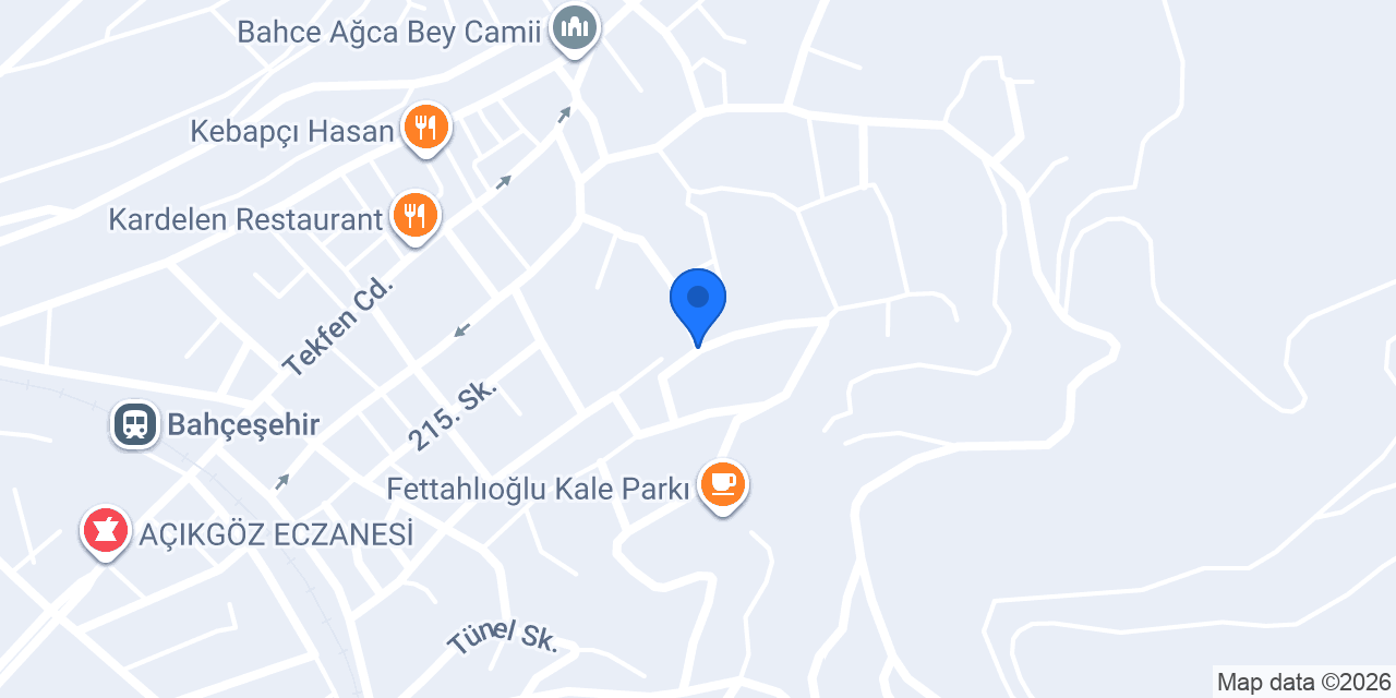 Akdeniz balikcilik bahce konumu