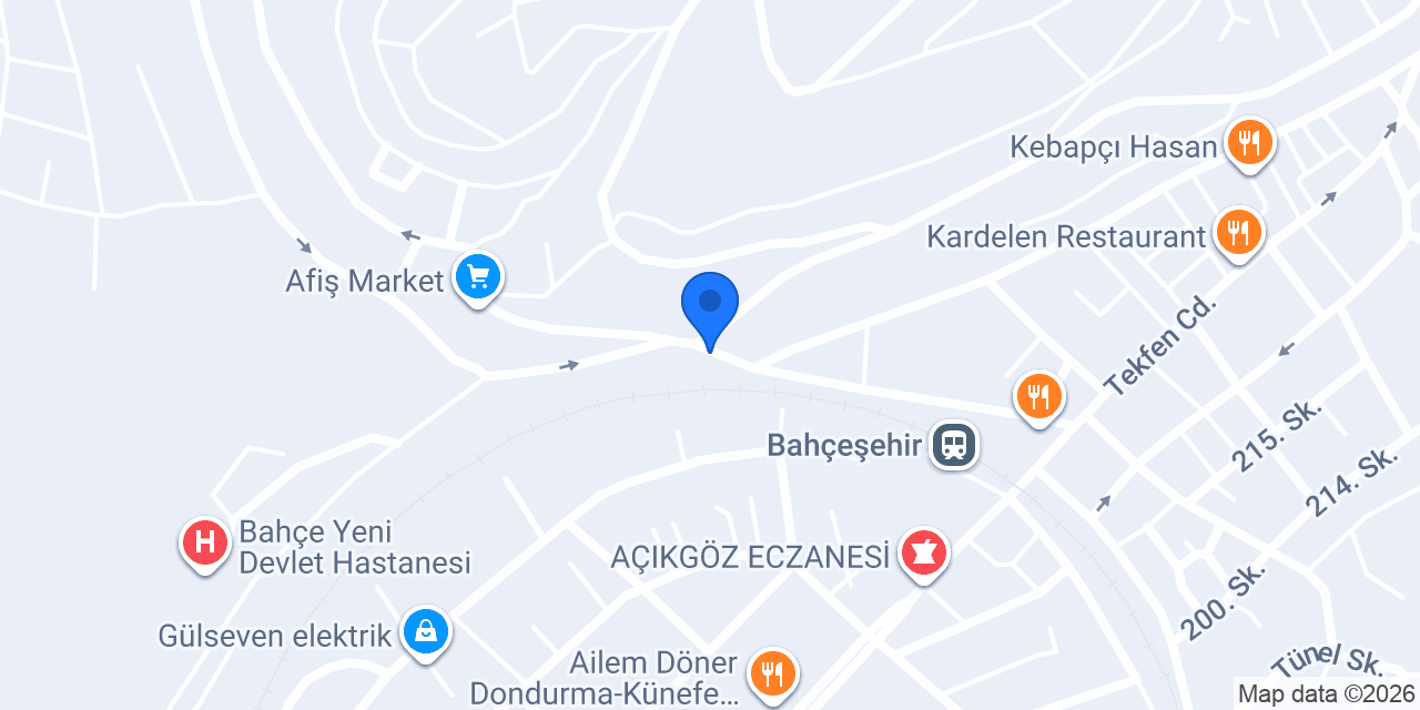 BARIŞ EMLAK BAHÇE konumu