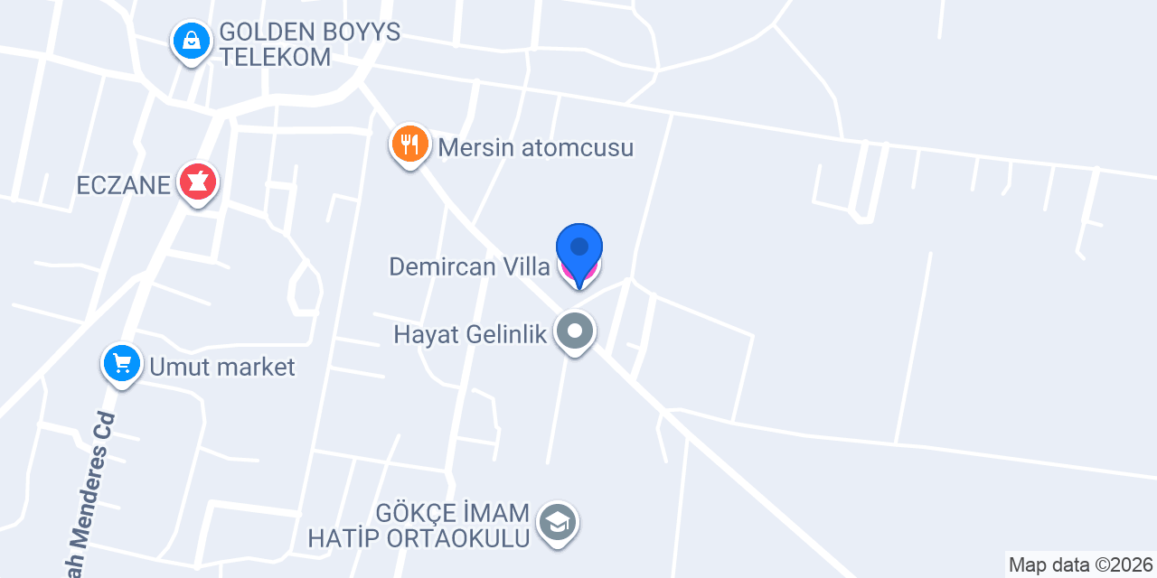 Demircan Villa konumu