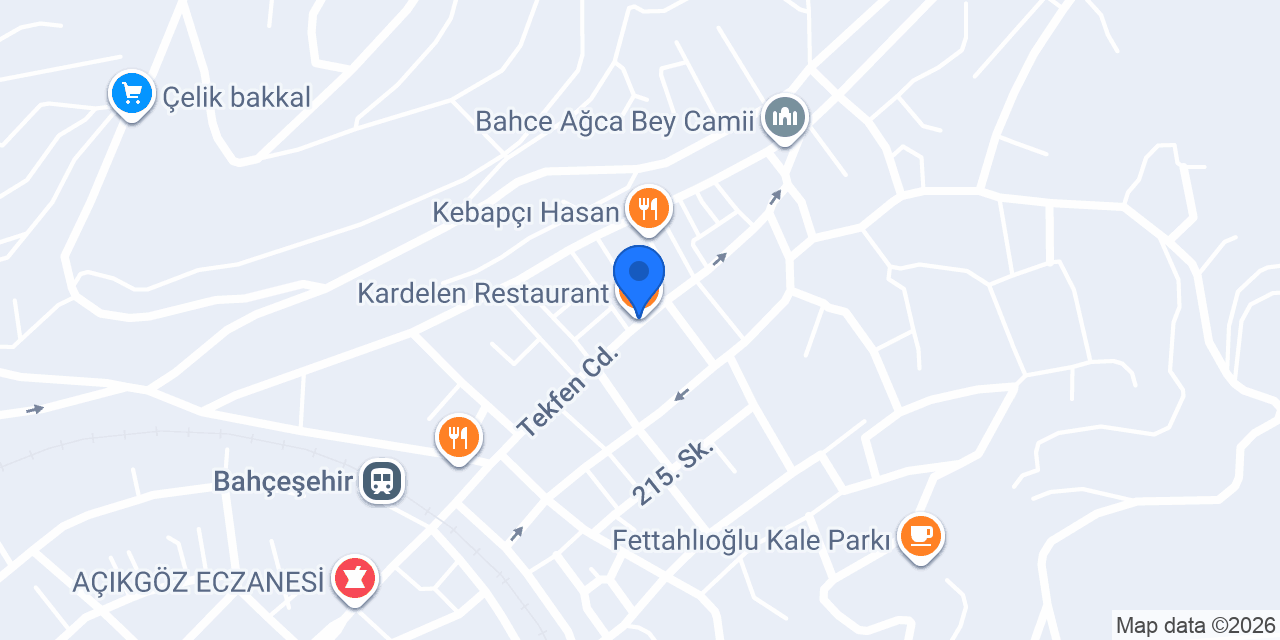 Kardelen Restaurant konumu