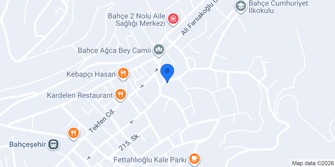 Bahçe Meydan Taksi konumu
