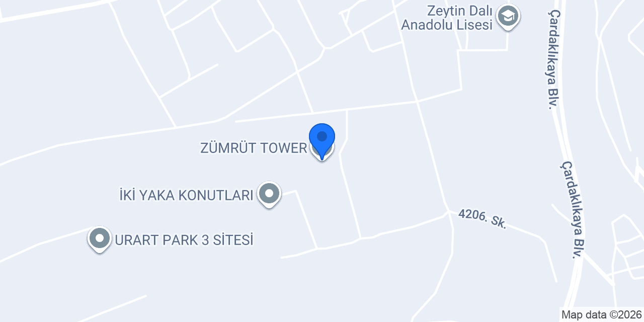 ZÜMRÜT TOWER konumu