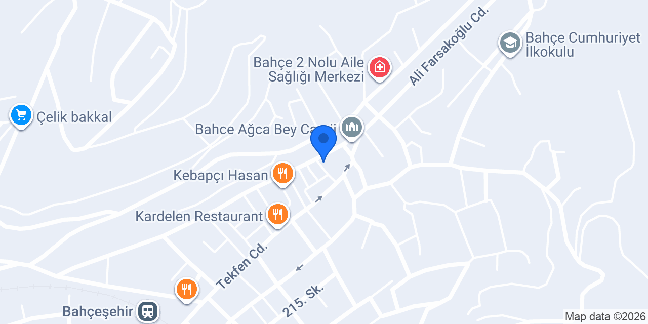 Bahçe osmaniye konumu