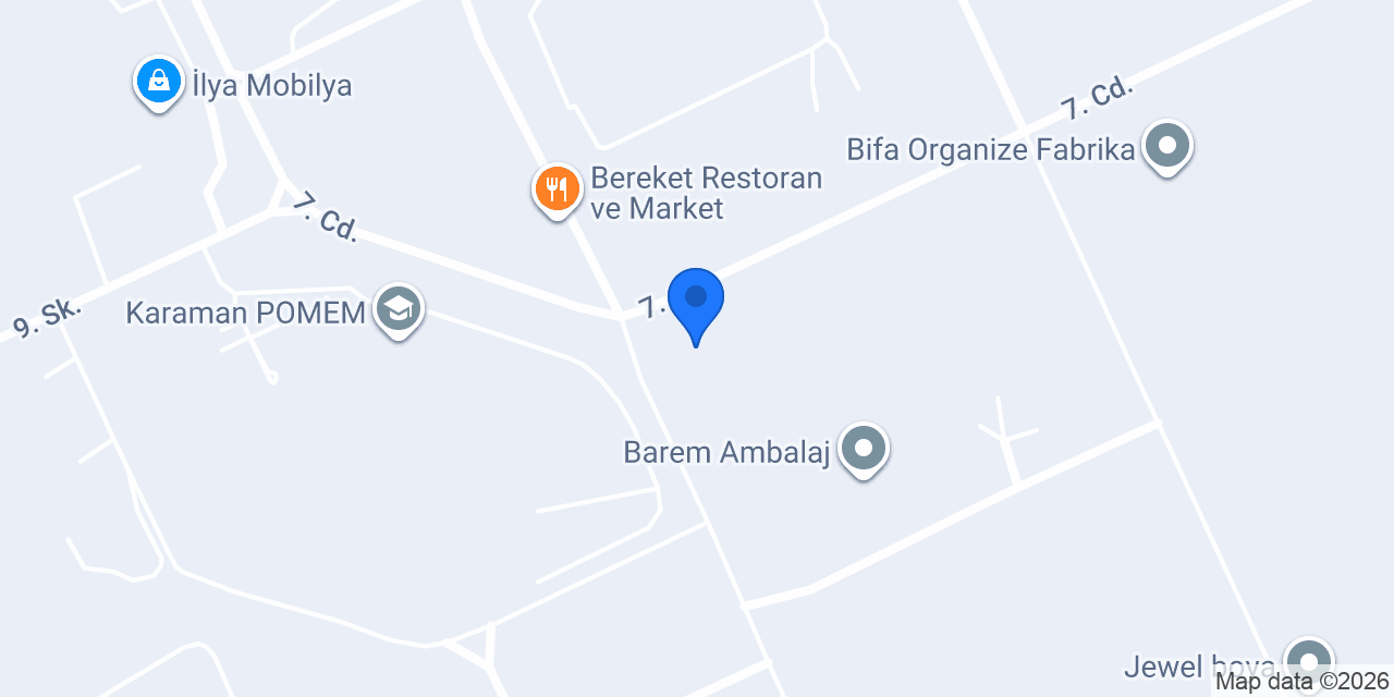 Karaman Dora Ambalaj konumu