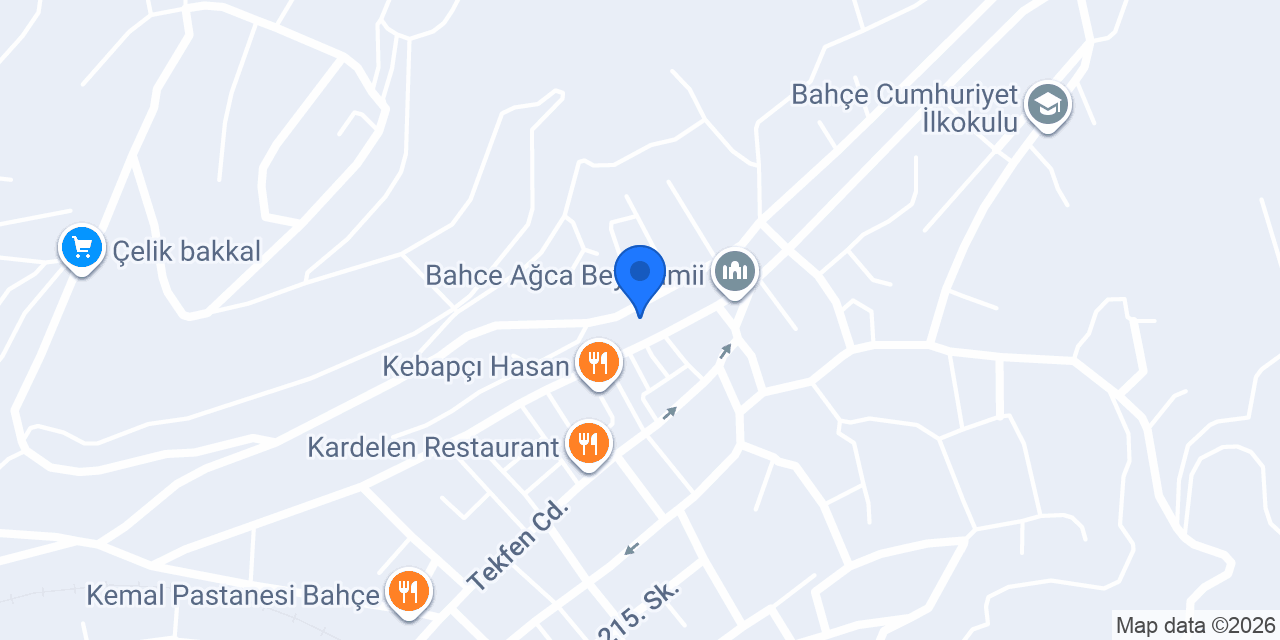 Bahçe Bilgisayar konumu