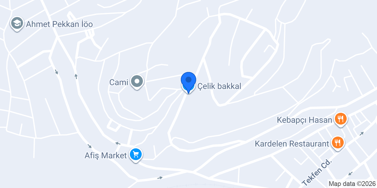 Çelik bakkal konumu