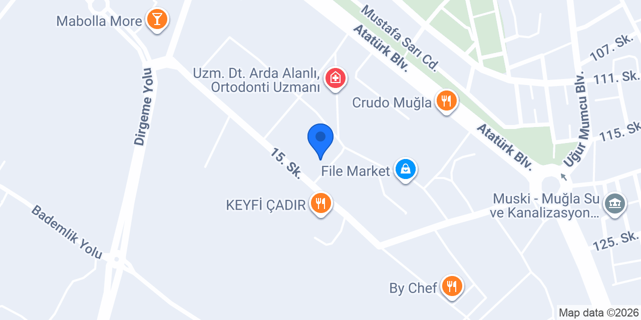 Özel Güney Göz Hastanesi - Muğla konumu