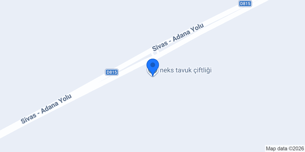 neks tavuk çiftliği konumu