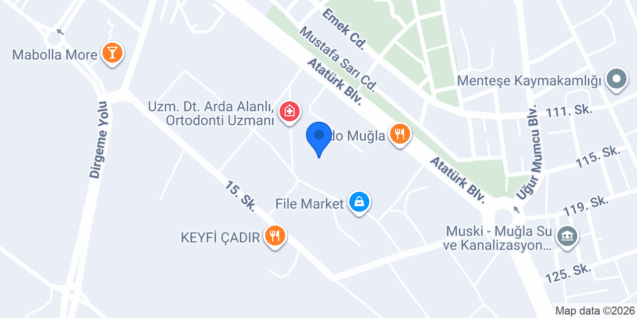 MUĞLA SÜRÜCÜ KURSU DİREKSİYON EĞİTİM ALANI konumu