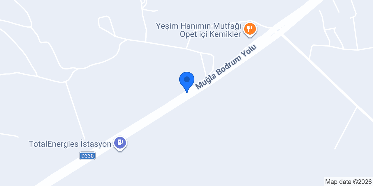 Bora Şemsiye Bodrum konumu