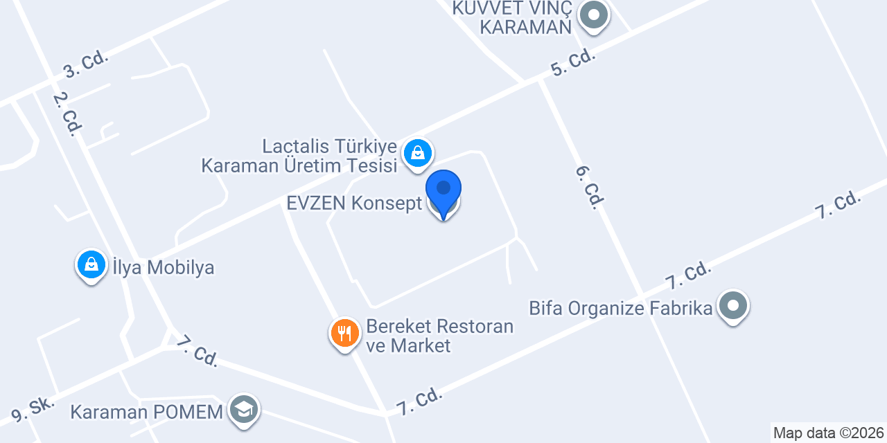 EVZEN Konsept konumu