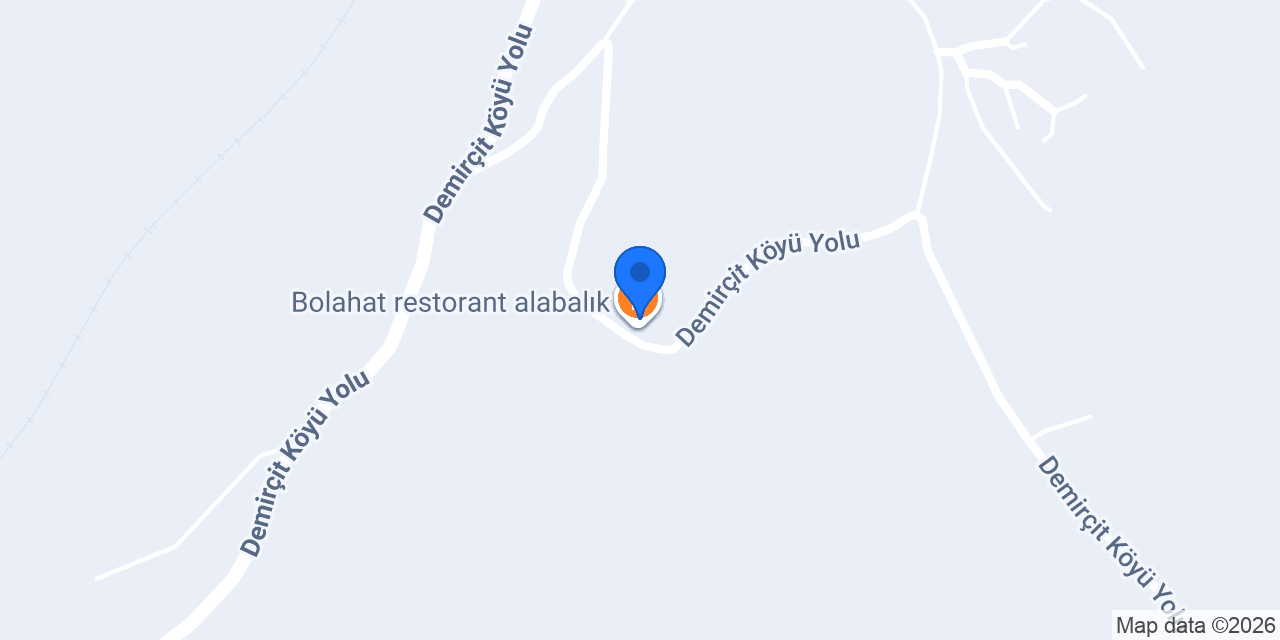 Bolahat restorant alabalık konumu