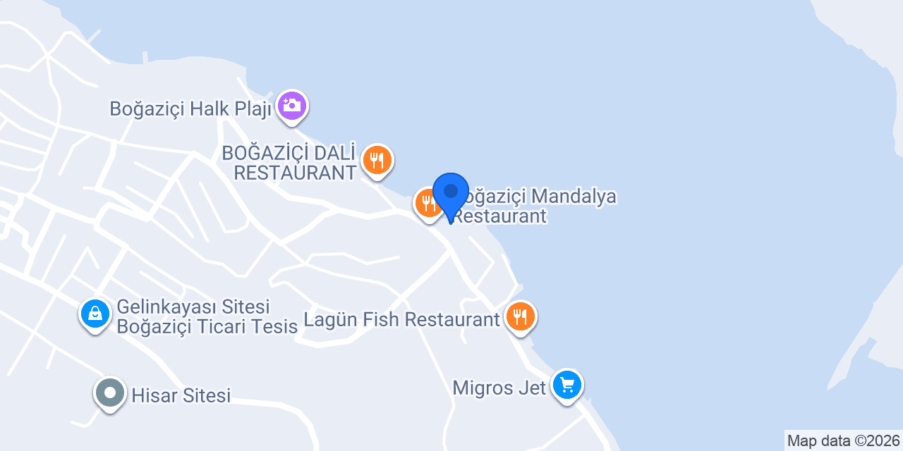 Mavi Köşk Boğaziçi Restaurant konumu