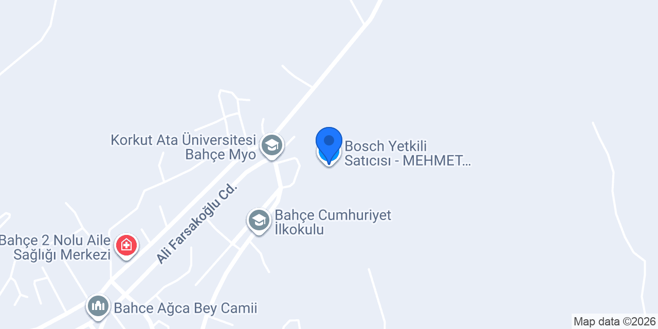 Bosch Bahçe Bayi Akif Ticaret konumu