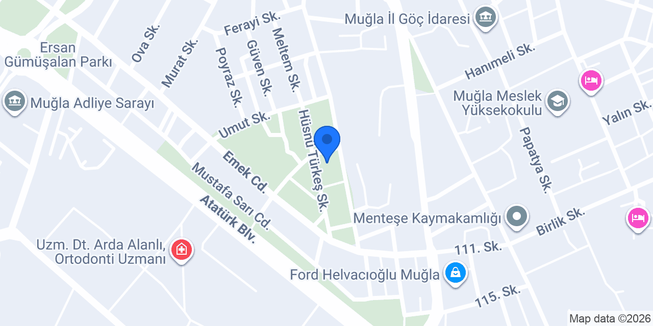 Muğla ARK İnşaat konumu