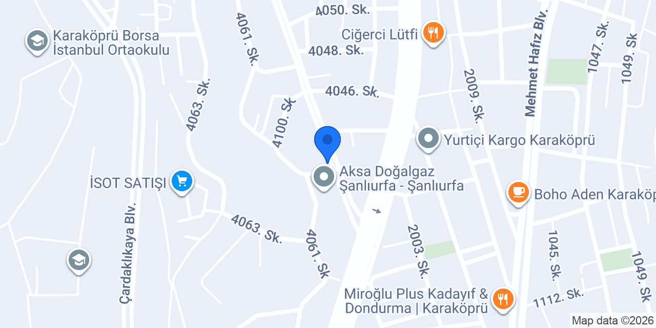 V PLUS MÜHENDİSLİK DOĞALGAZ konumu
