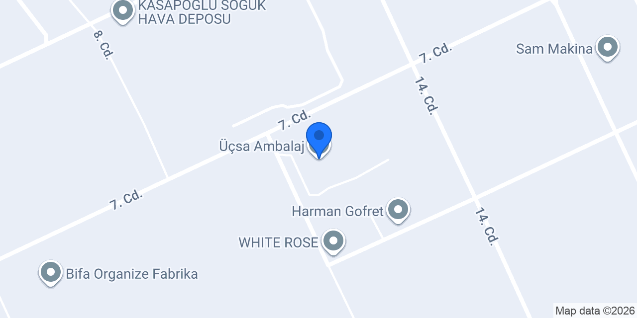 Üçsa Ambalaj konumu