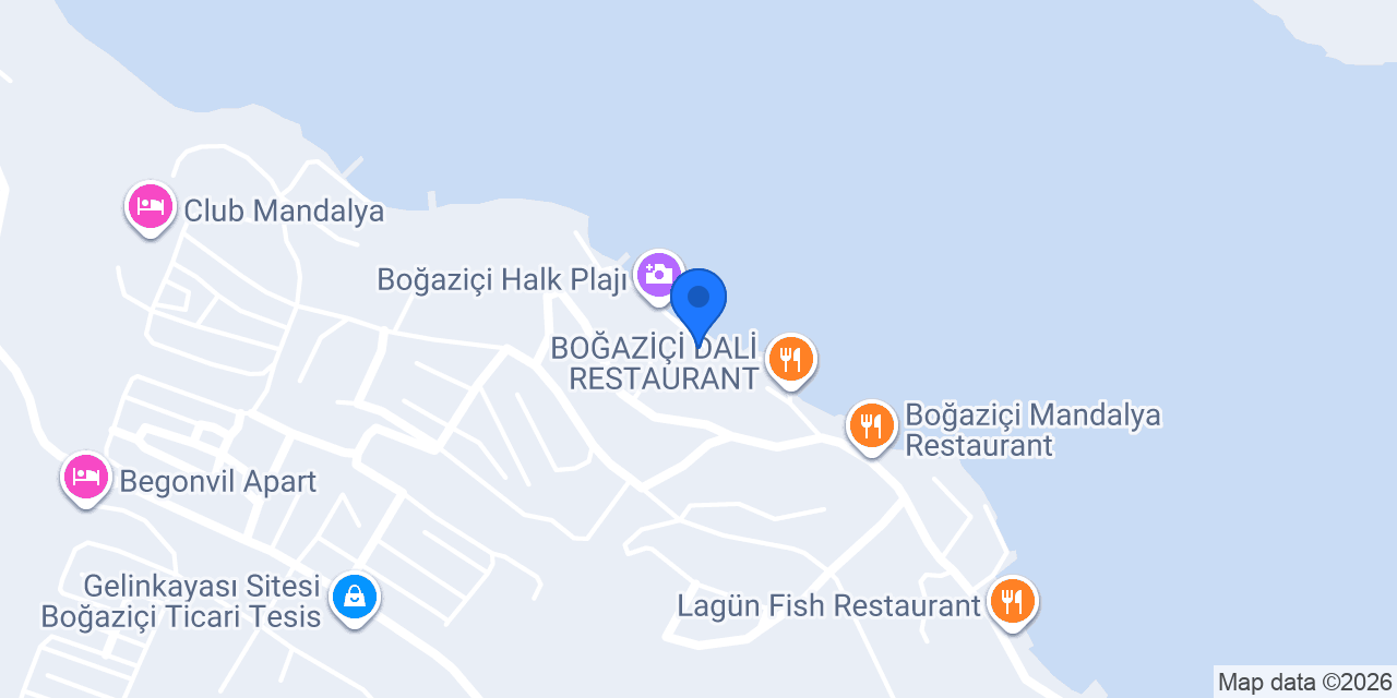 Yelken Beach Restaurant konumu