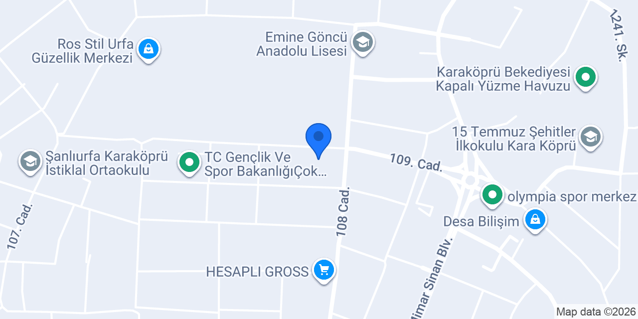 Çınar Temizlik Şanlıurfa konumu
