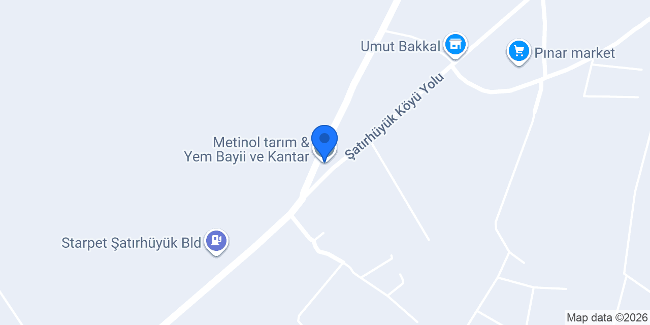 Metinol tarım & Yem Bayii ve Kantar konumu