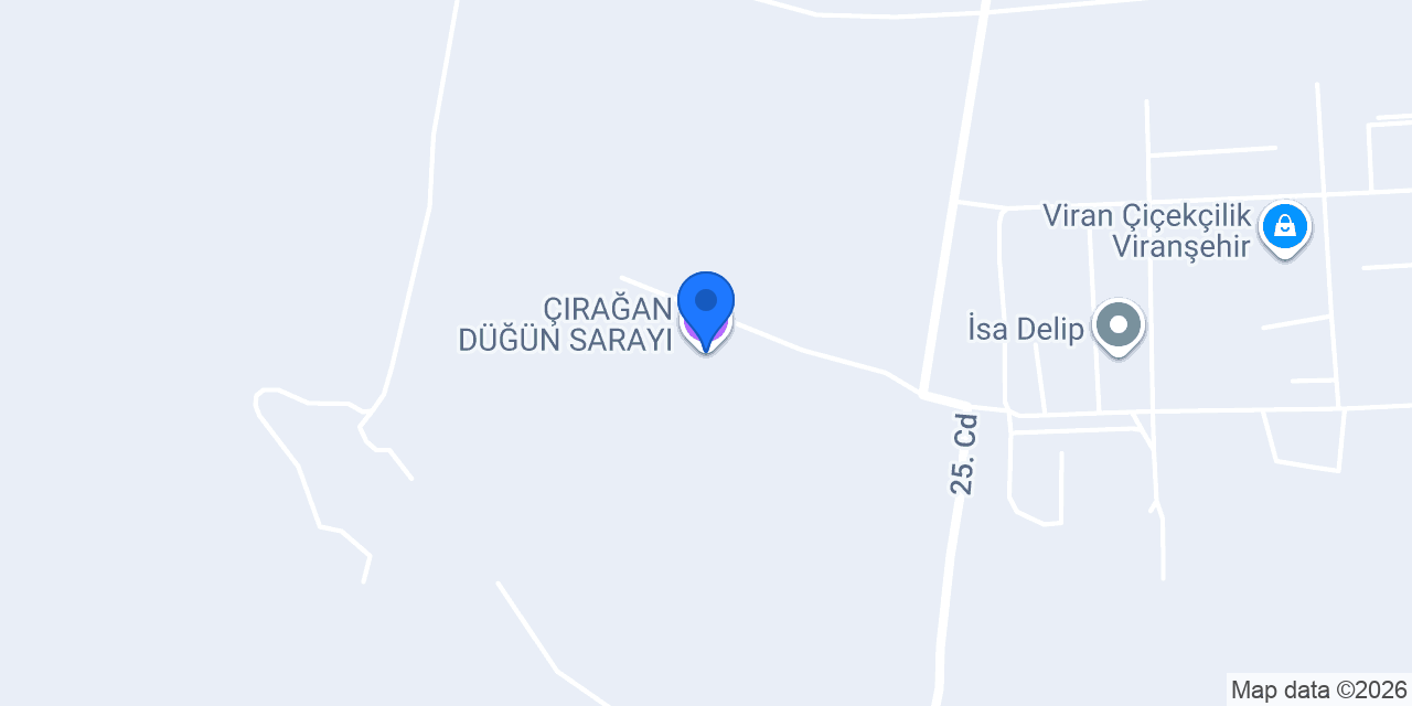 ÇIRAĞAN DÜĞÜN SARAYI konumu