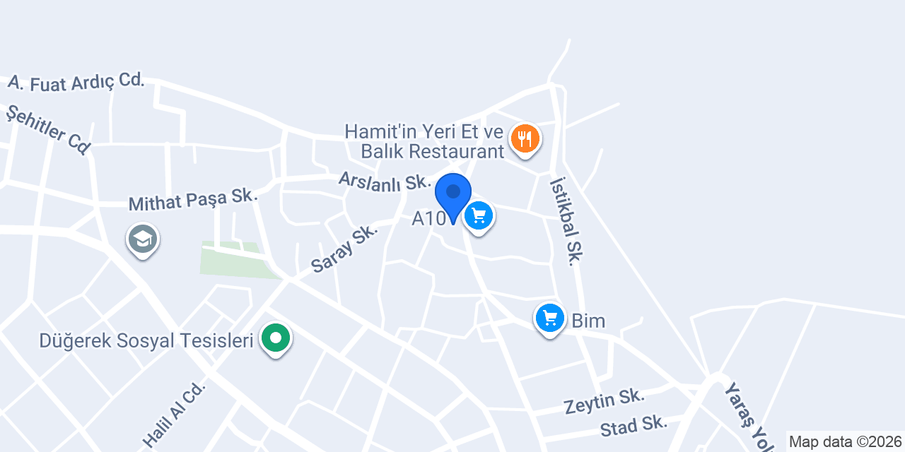 Düğerek Fırını konumu