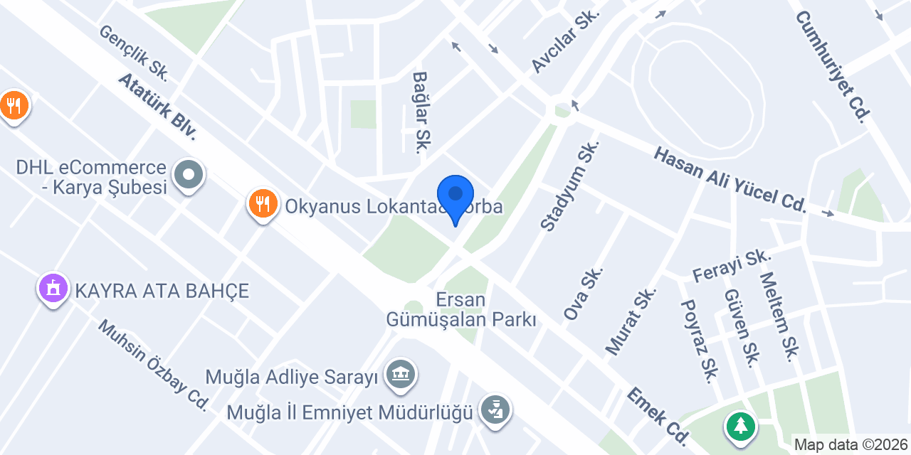 Akbank Muğla Şubesi konumu