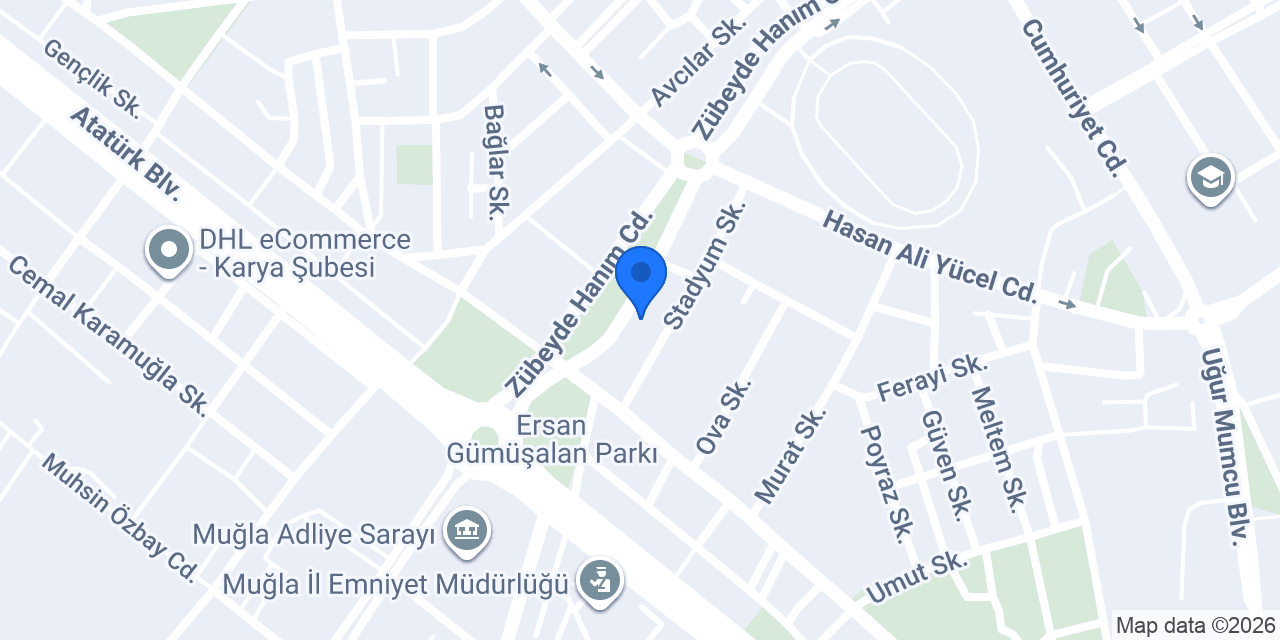 Muğla Everest Eğitim Kurs konumu
