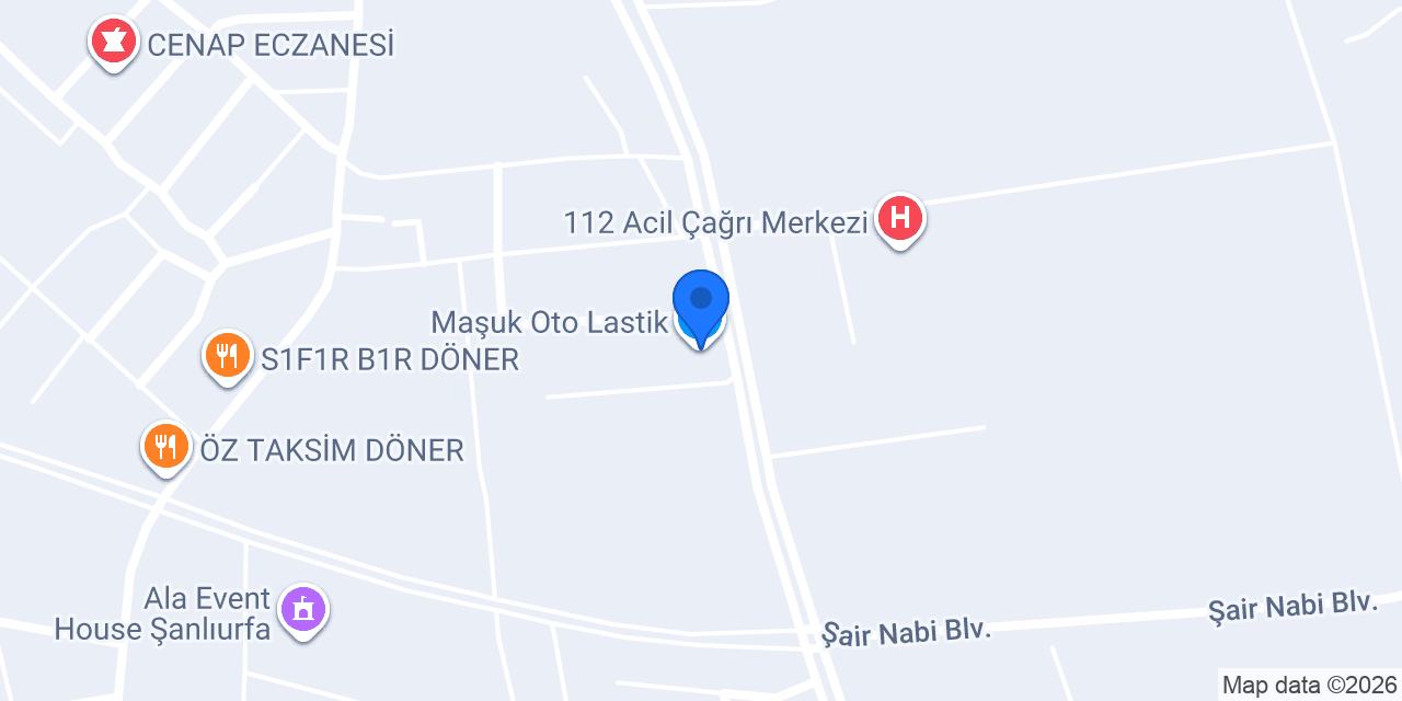 Maşuk Oto Lastik konumu