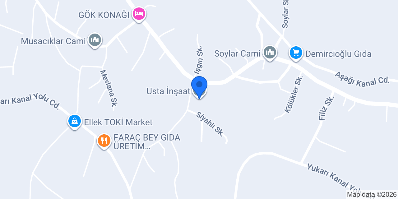 Usta İnşaat konumu