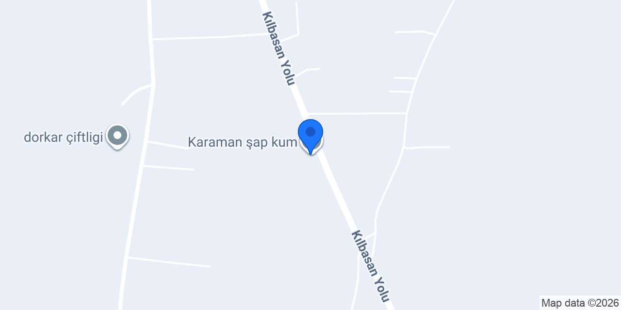 Karaman şap kum konumu