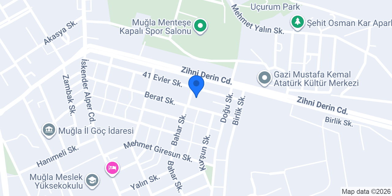 AKD KİDS ANAOKULU MUĞLA konumu