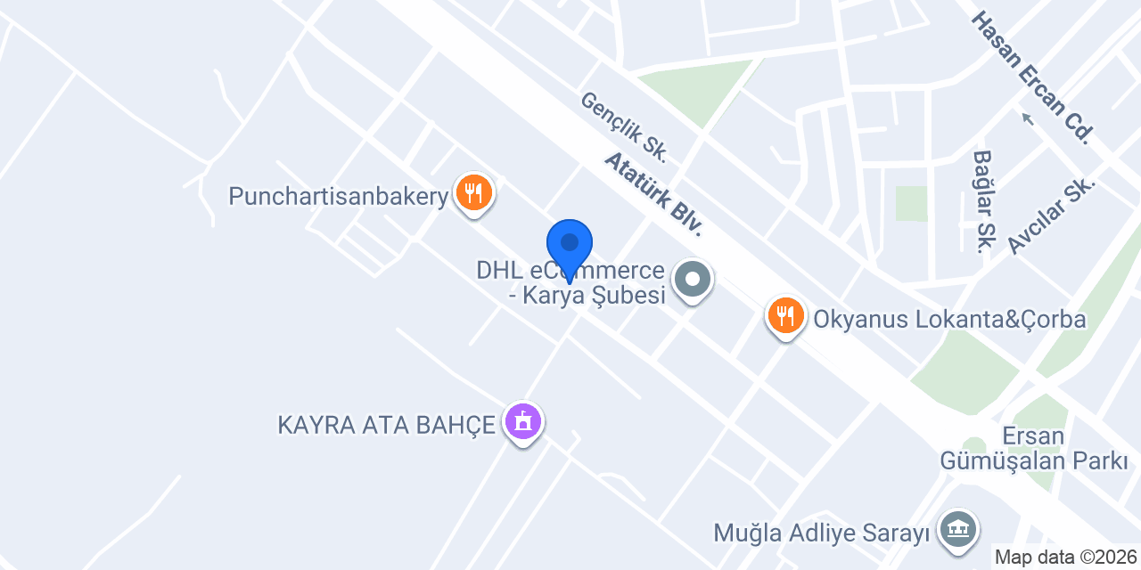 Computest Muğla Oto Ekspertiz konumu