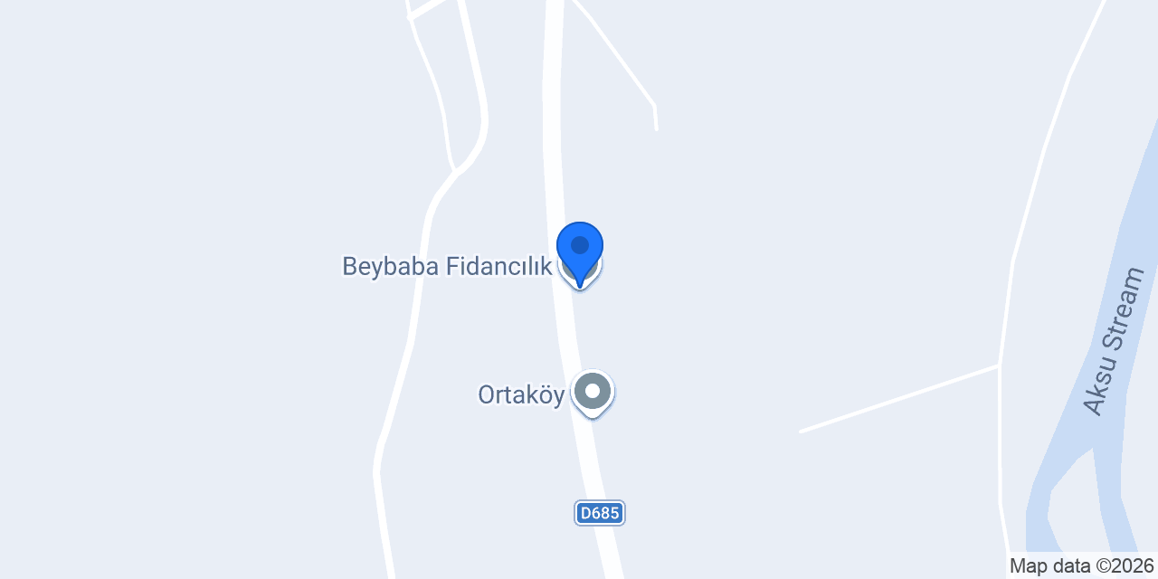 Beybaba Fidancılık konumu