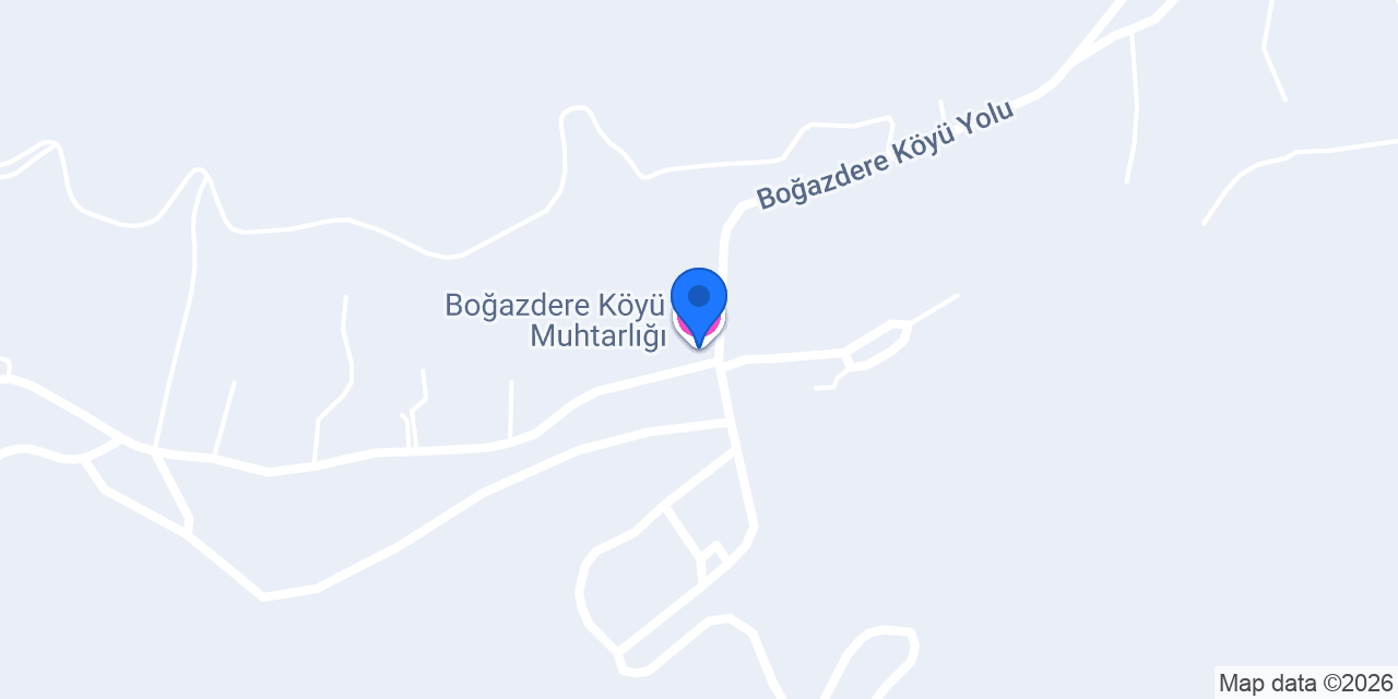 Boğazdere Köyü Muhtarlığı konumu