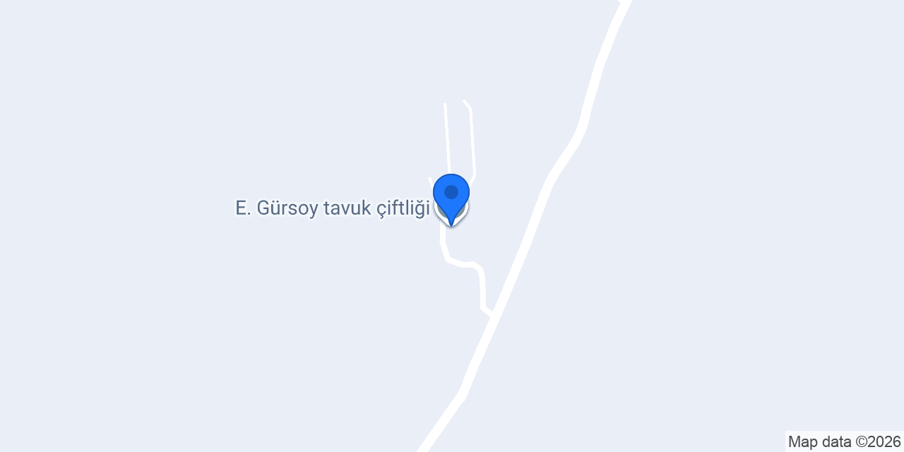 E. Gürsoy tavuk çiftliği konumu