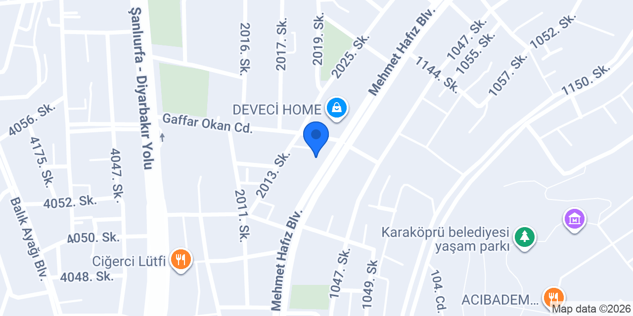 Karaköprü Doğan Elektrik konumu