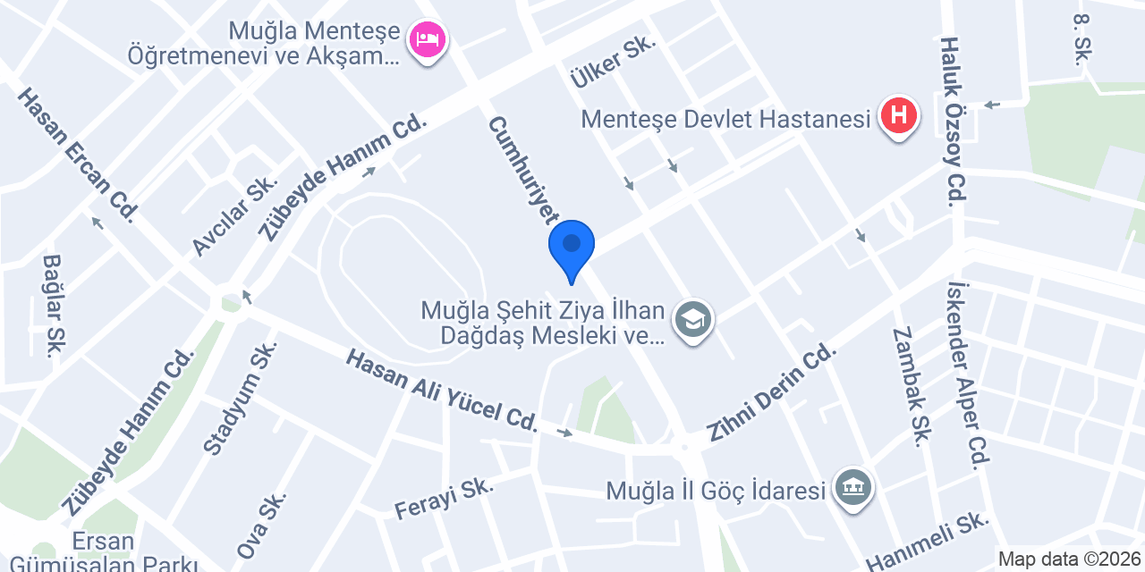 Muğla Orman Bölge Müdürlüğü konumu