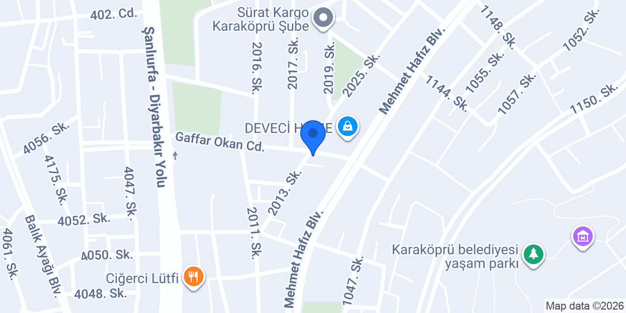 Karaköprü Pastanesi ve Kahvaltı konumu